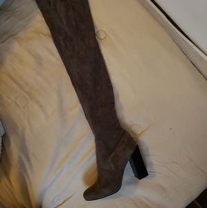 Jeffey Campbell Thigh high perouze Gray suede